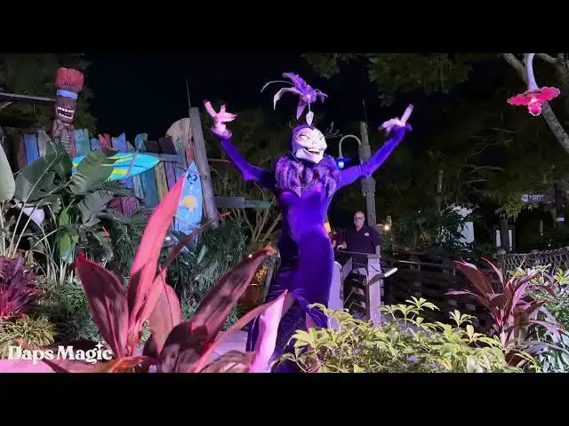 'Video thumbnail for Yzma at D23 Kuzcotopia Event at Disney’s Typhoon Lagoon'