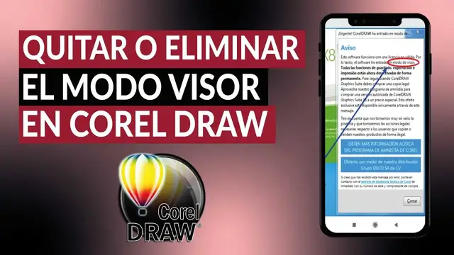 Video thumbnail for Cómo eliminar o quitar el Modo Visor en COREL DRAW - Tutorial completo