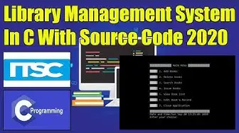 Video thumbnail for Library Management System In C With Source Code 2020 Free Download | C Projects with Source Code