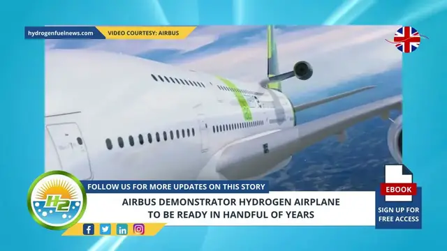 Video thumbnail for Airbus demonstrator hydrogen airplane to be ready in handful of years