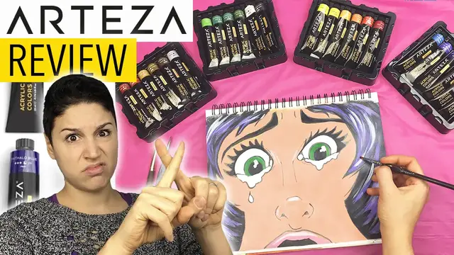 Video thumbnail for Arteza Acrylic Paint Review