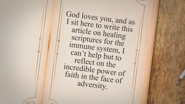 Video thumbnail for 22 Healing Scriptures for Immune System