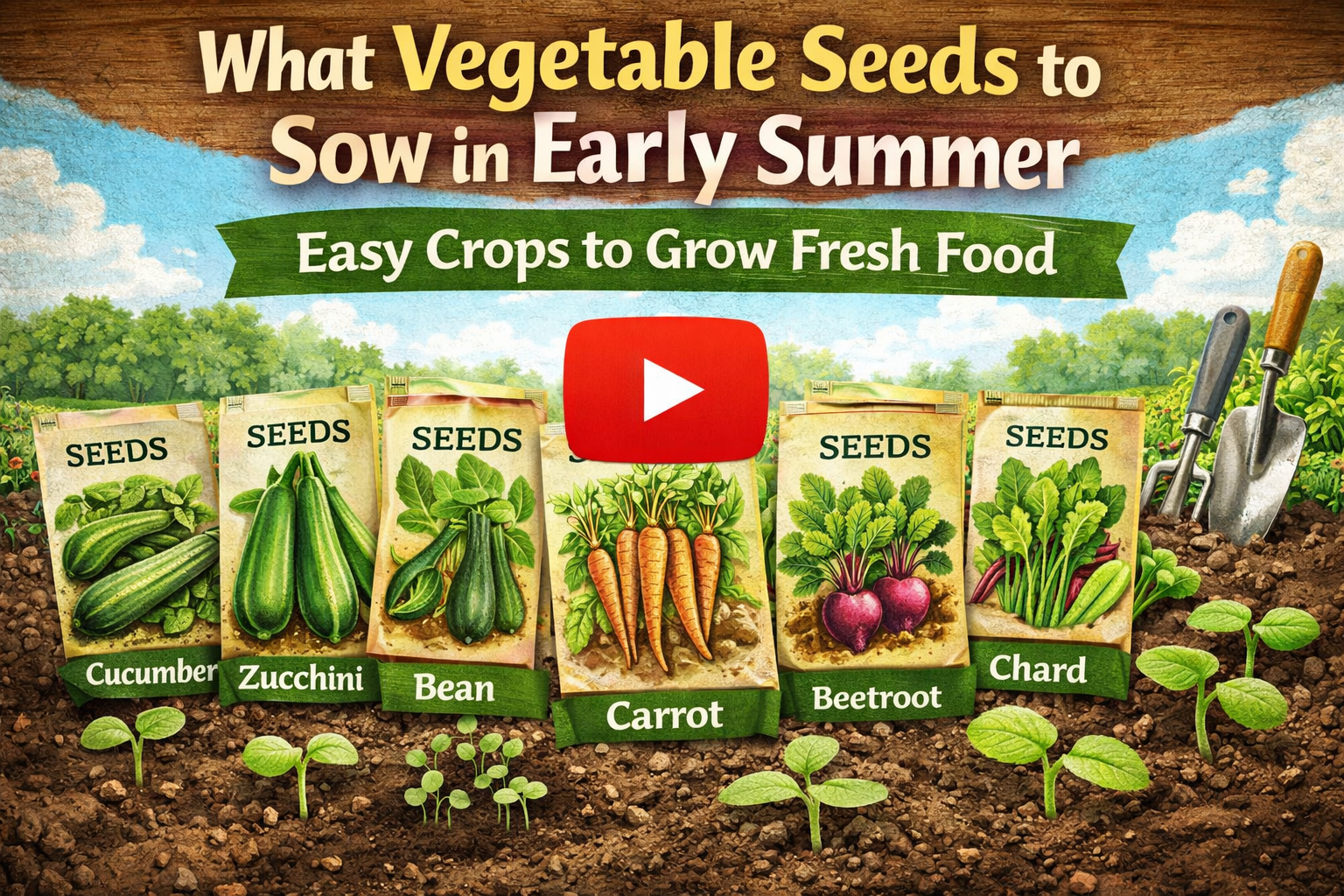 Video thumbnail for What Vegetable Seeds to Sow in Early Summer | Easy Crops to Grow Fresh Food