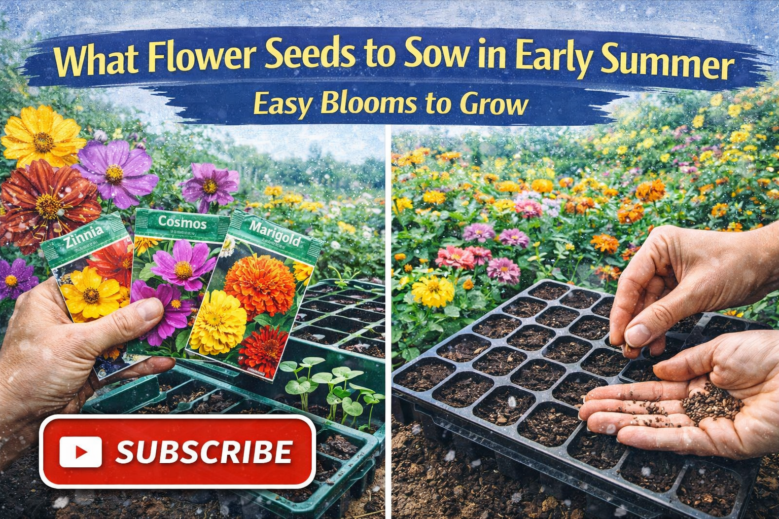 Video thumbnail for What Flower Seeds to Sow in Early Summer | Easy Blooms to Grow