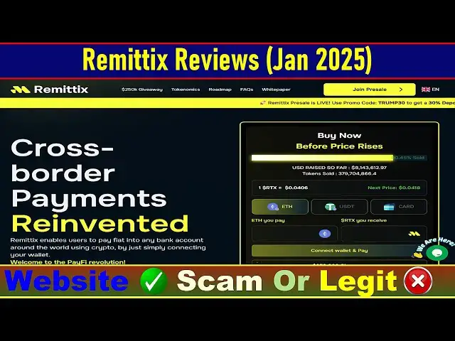 Video thumbnail for Remittix.io Reviews Consumer Reports: Check Remittix Is Scam Or Legit? | Product Review