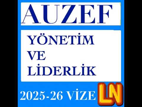 Video thumbnail for Yönetim ve Liderlik 2025-2026 Vize Soruları