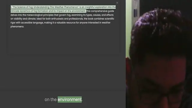 'Video thumbnail for 1. The Science of Fog Understanding This Weather Phenomenon is an insightful exploration into the intricate dynamics of fog formation and its impact on the environment. This comprehensive guide delves into the meteorological principles th'