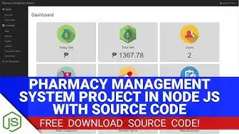Video thumbnail for Pharmacy Management System Project in Node JS with Source Code (Free Download)