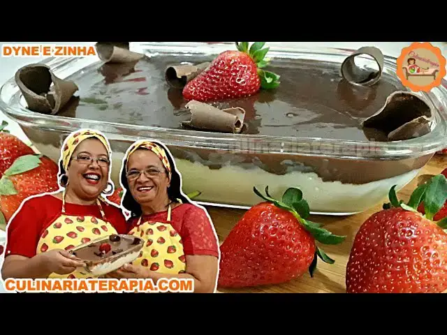 Video thumbnail for Sobremesa Moça Cremosa com Cobertura de Chocolate