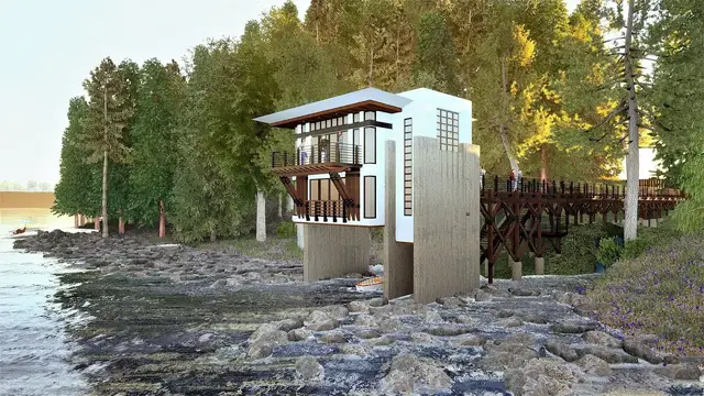 Video thumbnail for Twinmotion 2021.1.3 Lake Environment Design | Modern Lake House Design Twinmotion 2021.1.3