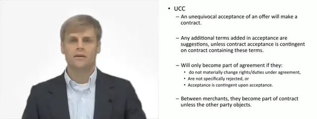'Video thumbnail for Additional Terms in Acceptance under UCC'