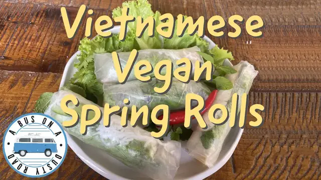 Video thumbnail for Vietnamese Vegan Fresh Spring Rolls Authentic Recipe