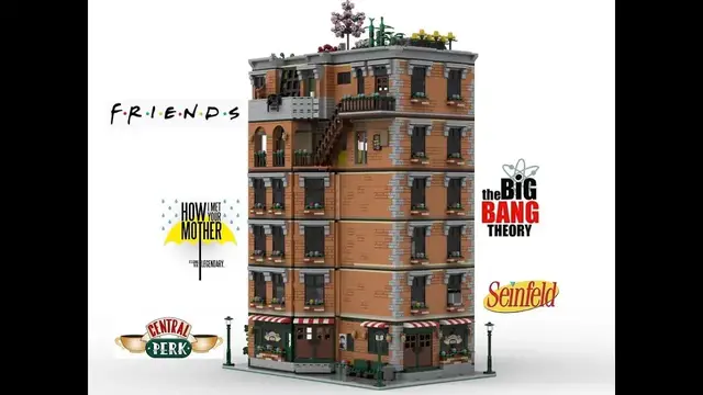Video thumbnail for Friend, HIMYM, Big Bang Theory and Seinfeld Apartment Block