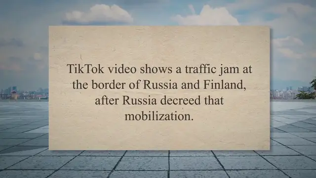 Video thumbnail for Russia ‘Traffic Jam at the Finnish Border’ Video