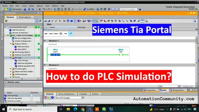 Video thumbnail for How to do PLC Simulation in Siemens Tia Portal? - Online PLC Training