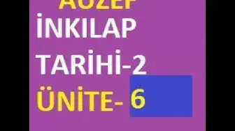 Video thumbnail for Atatürk İlkeleri Ve İnkılap Tarihi-2