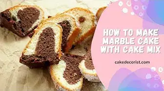 Video thumbnail for How To Make Marble Cake With Cake Mix