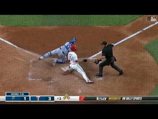 'Video thumbnail for Nathaniel Lowe CRANKS a RBI Double! | Texas Rangers | 4/10/2023'