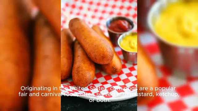 Video thumbnail for Corn Dogs_ Hot dogs, cornmeal batter, Recipe