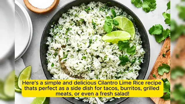 Video thumbnail for Zesty Cilantro Lime Rice_ The Perfect Side Dish