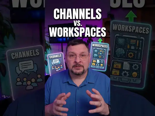 Video thumbnail for Channels vs. Workspaces: Master Your AI Projects! #shorts