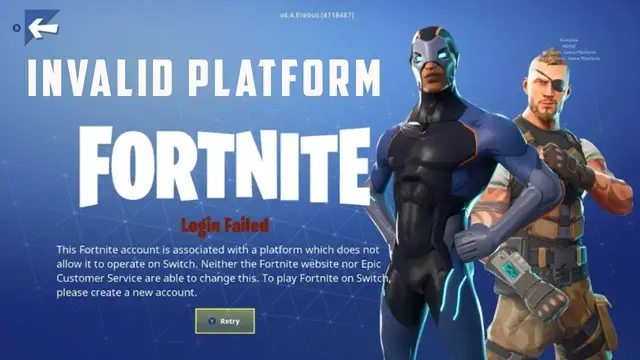 Video thumbnail for Errors.Com.Epicgames.Fortnite.Invalid_platform Nintendo Switch PS4 Xbox