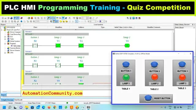 Video thumbnail for PLC HMI Programming Online Training - Quiz Competition SCADA Tutorial