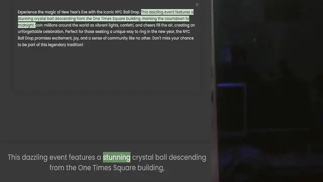 Video thumbnail for Experience the magic of New Year's Eve with the iconic NYC Ball Drop. This dazzling event features a stunning crystal ball descending from the One Times Square building, marking the countdown to midnight. Join millions around the world as