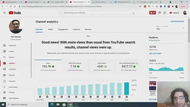 Video thumbnail for I Earned $691 Dollars From Youtube Channel Adsense and Website Ezoic Ads in May 2021 Full Proof