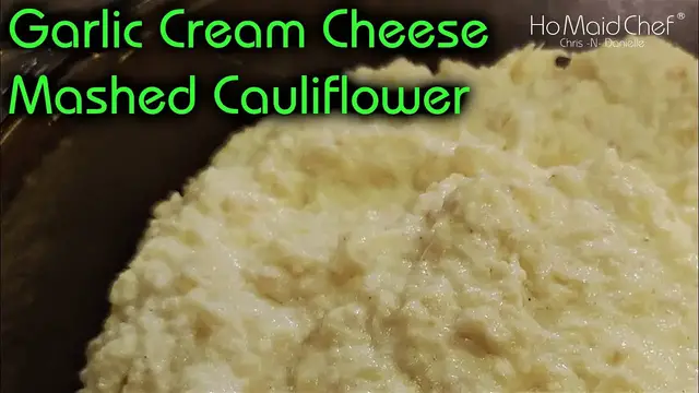 Video thumbnail for Garlic Cream Cheese Mashed Cauliflower | Dining In With Danielle