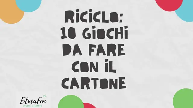 'Video thumbnail for Tutorial: 10 giochi per bambini con il cartone'