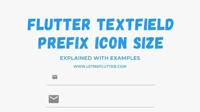 Video thumbnail for Flutter Textfield Prefix Icon Size | Flutter Tutorial | Flutter For Beginners