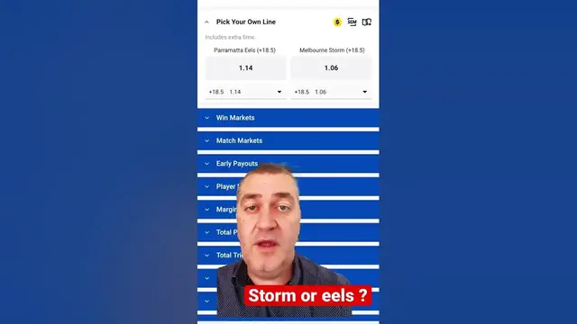'Video thumbnail for NRL R1:Eels vs Storm #nrl #eels #Storm #shorts #nrl2023 #melbournestorm  #betfair #parramattaeels'