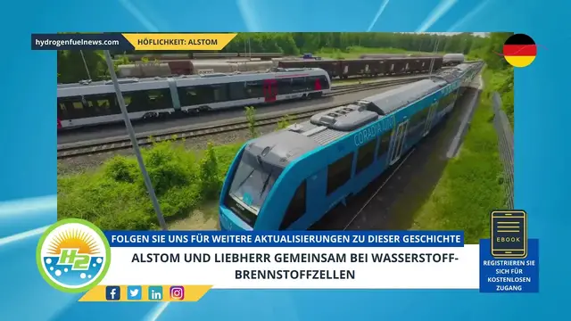 Video thumbnail for [German] Alstom and Liebherr to team up on hydrogen fuel cells
