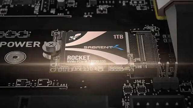 'Video thumbnail for Sabrent 2230 NVMe drive installed in a Steam Deck'