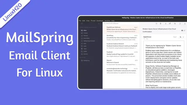 Video thumbnail for MailSpring • An amazing email client for Linux | 2022