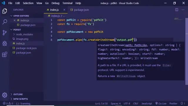 Video thumbnail for PDFKit Tutorial | Generating PDF Documents in Node.js and Browser
