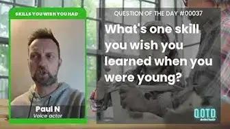 Video thumbnail for Paul N wishes he'd learned to play the guitar. Stylish 'do!