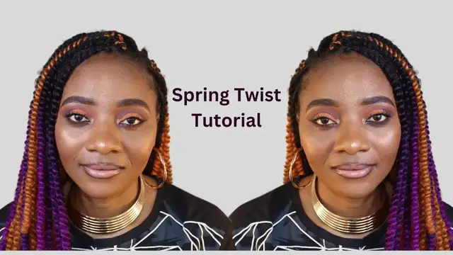 Video thumbnail for Diy Spring Twist Tutorial | Cheap Diy spring twist Tutorial | How to do Spring Twists