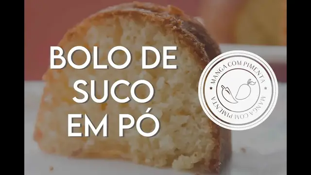 'Video thumbnail for Bolo de Suco em Pó'