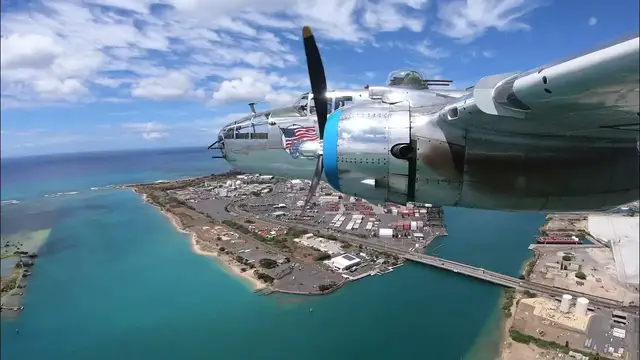 Video thumbnail for B-25J “Old Glory” Flying Over Hawaii
