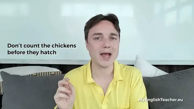 Video thumbnail for 'Don't count the chickens before they hatch' meaning