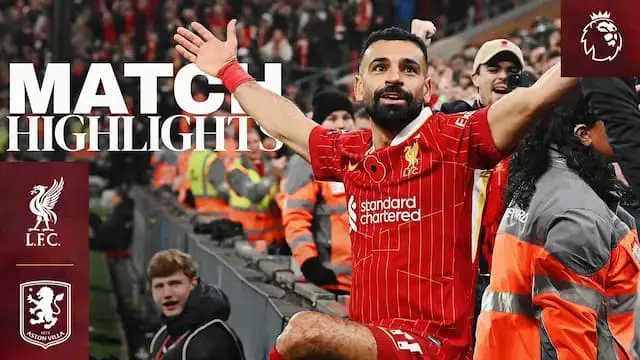 'Video thumbnail for Highlights: Liverpool vs Aston Villa (2-0) | Nunez & Salah counter-attacking brilliance'