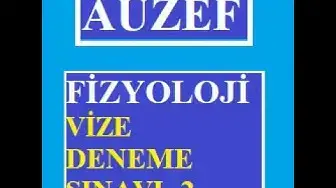 Video thumbnail for Fizyoloji Vize Deneme Sınavı -2