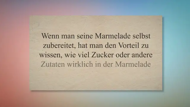 Video thumbnail for Marmelade mit Konjakmehl