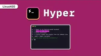 Video thumbnail for Hyper - A modern terminal emulator for Linux