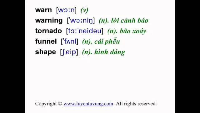 Video thumbnail for Learn English Vocabulary - Grade 9 - Unit 09 - Lesson 03