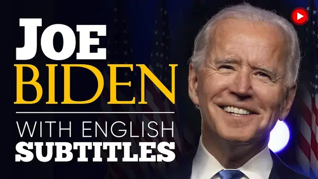 Video thumbnail for ENGLISH SPEECH | JOE BIDEN: Victory Speech (English Subtitles)