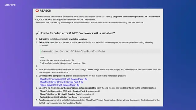 Video thumbnail for SharePoint installation error - Setup is unable to proceed due to the following error This product requires Microsoft .Net Framework 4.5