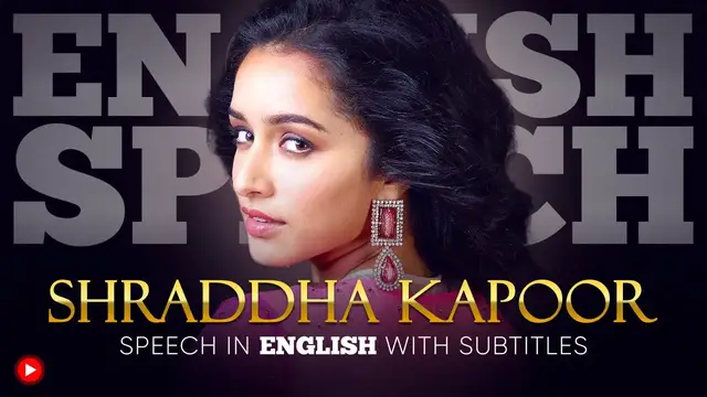 Video thumbnail for ENGLISH SPEECH | SHRADDHA KAPOOR: You're Beautiful (English Subtitles)